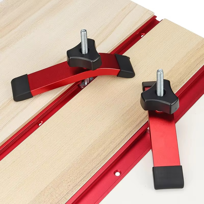 Woodworking Workshop - مشبك تثبيت سريع المفعول من الألومنيوم،