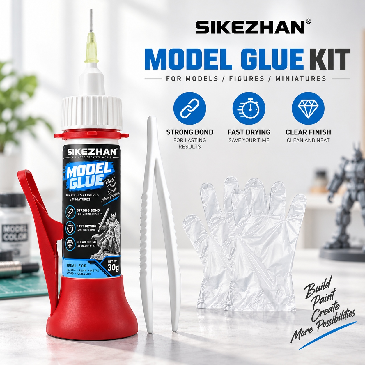 Woodworking Glue - مجموعة لاصق SIKEZHAN موديل 30 جرام