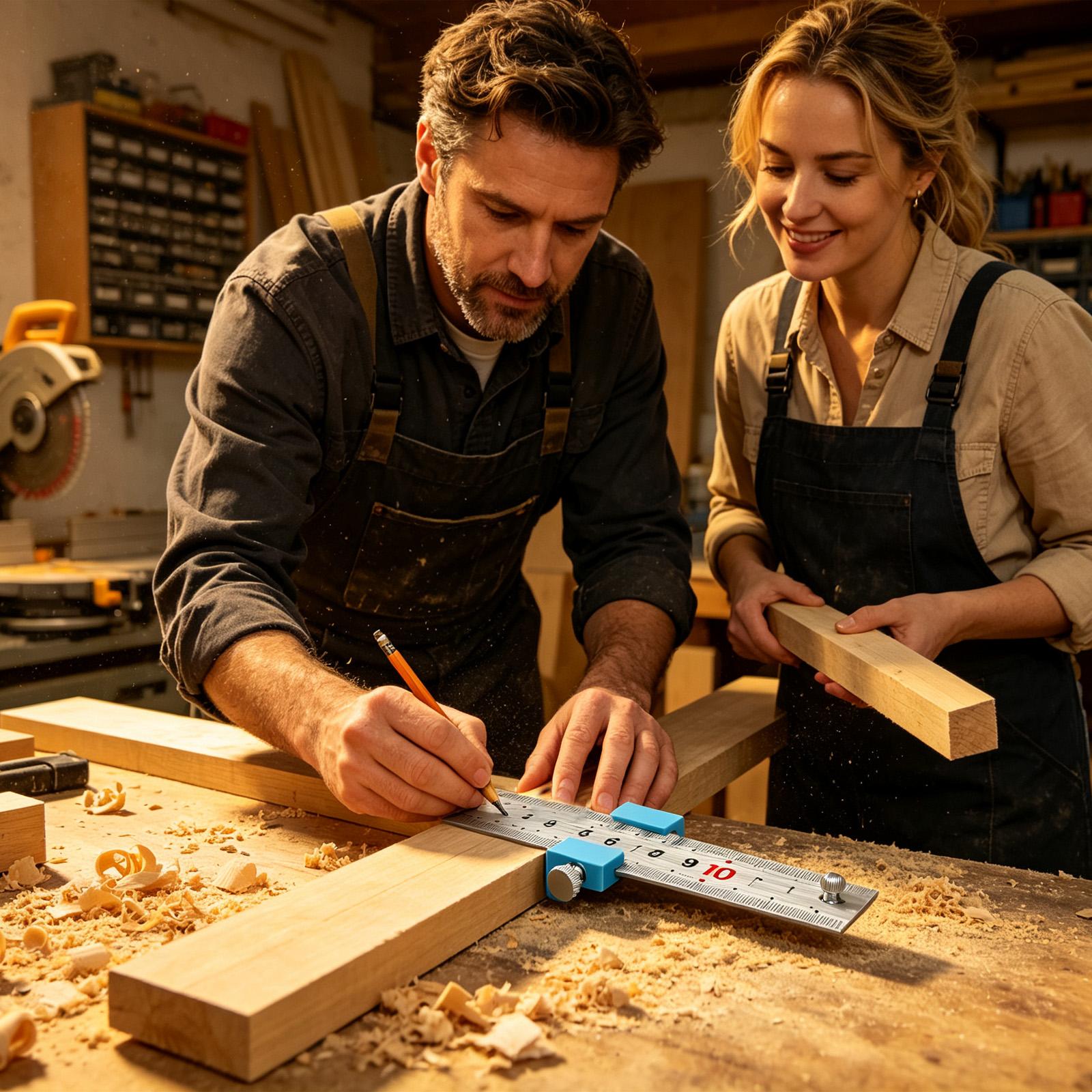 أدوات نجارة، مسطرة نجارة، مكعب - مراجعة Woodworking Workshop وسعره
