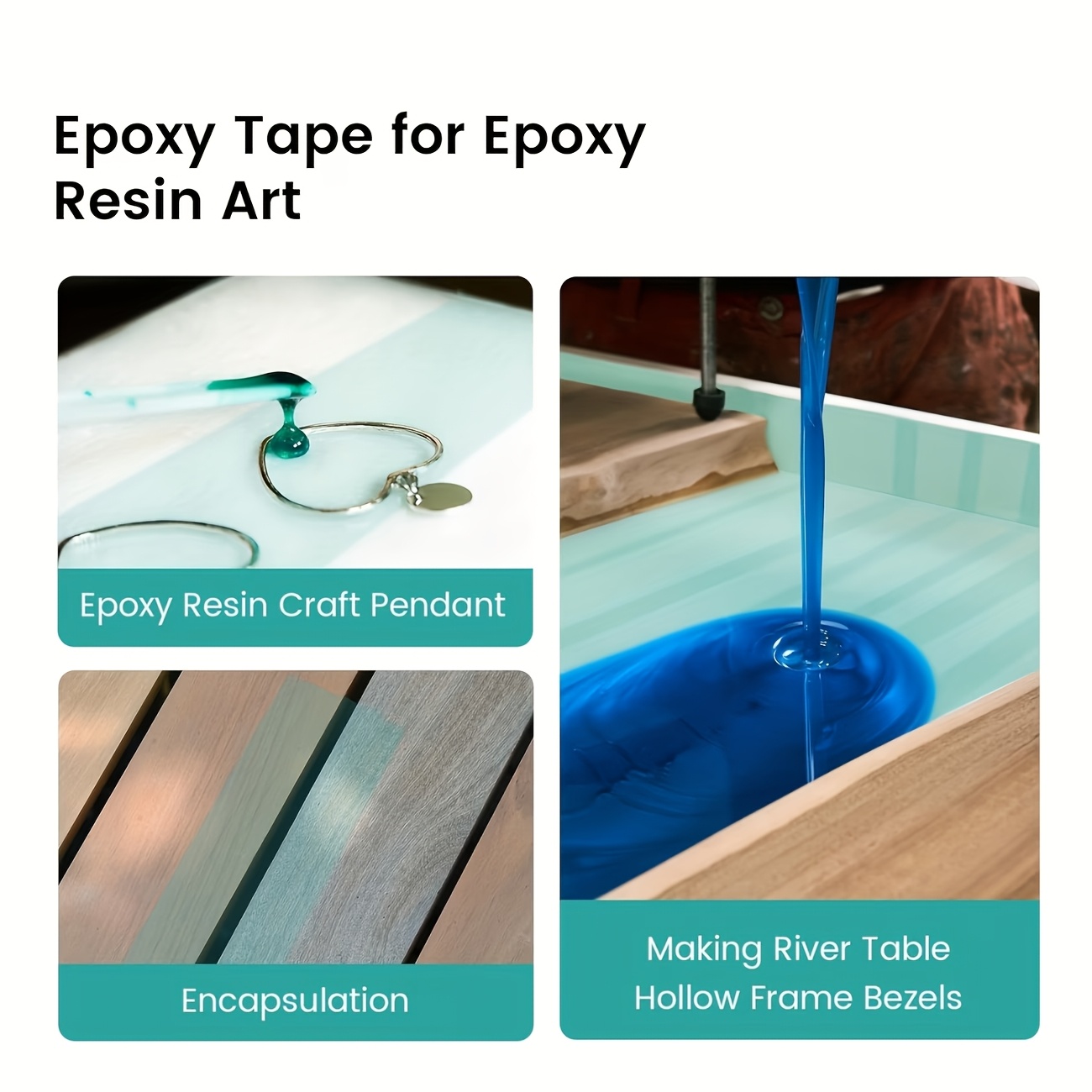 شريط إيبوكسي أخضر من YITAPE مق - مراجعة Woodworking Resin وسعره
